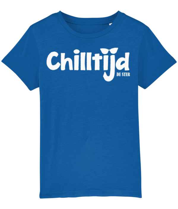 Chilltijd T-shirt - kind [geel/blauw]