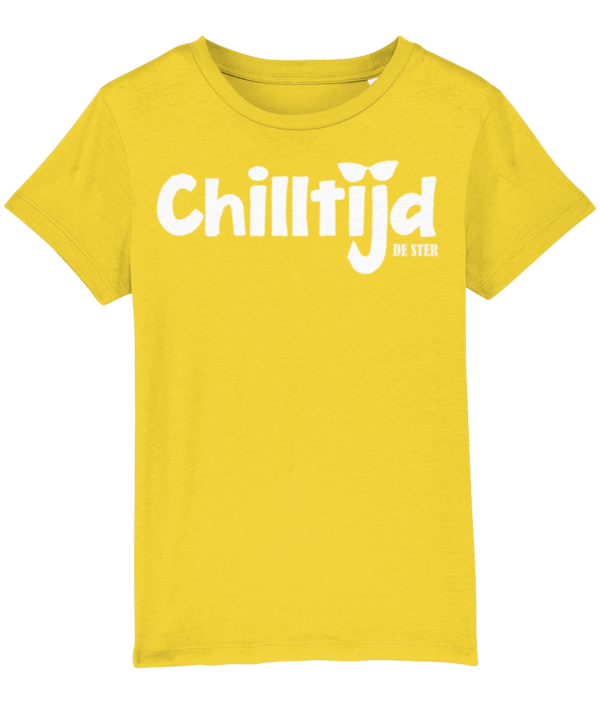Chilltijd T-shirt - kind [geel/blauw] - Afbeelding 2