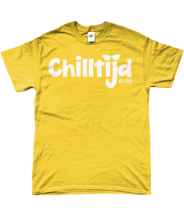 Chilltijd T-shirt - S-XXL geel - Afbeelding 2